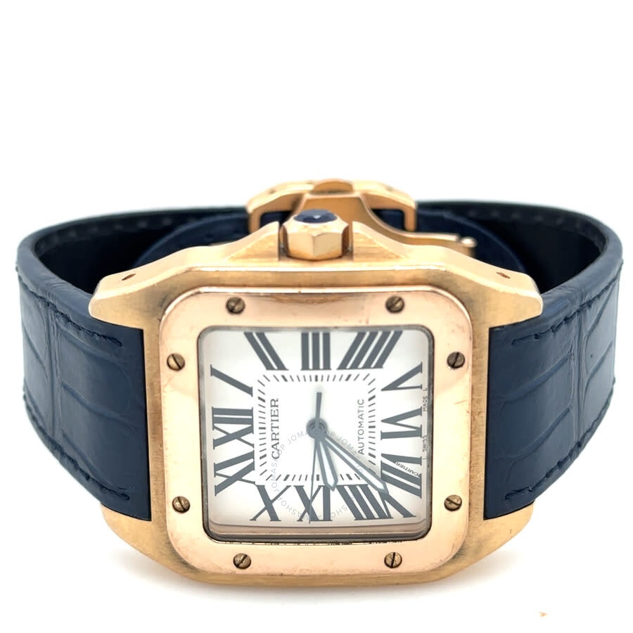 Pre-owned Cartier Santos 100 Automatic Men's Watch W20095Y1 - 5