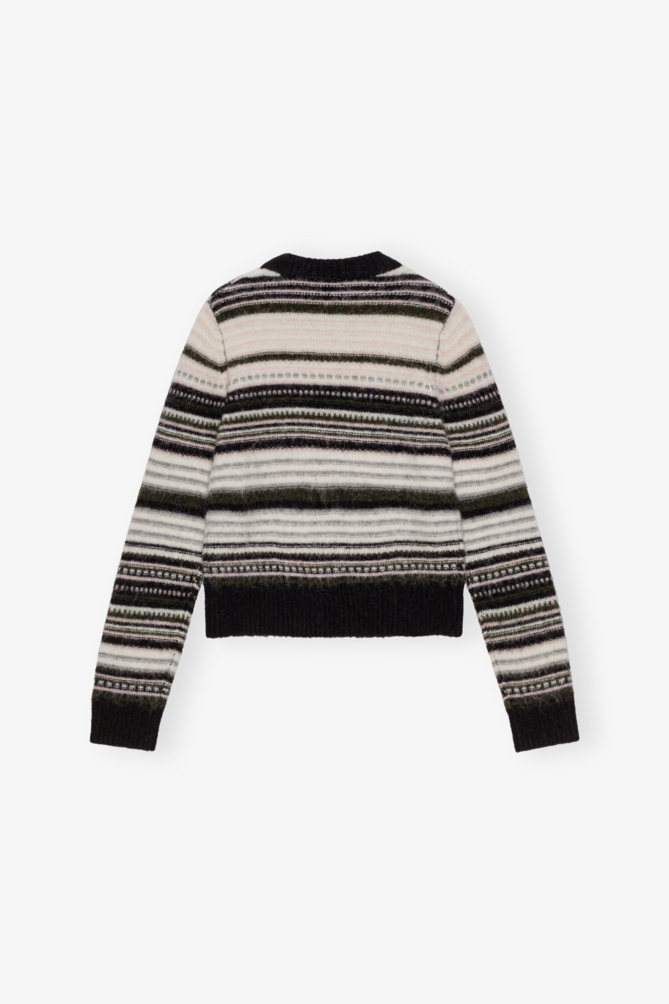 STRIPED O-NECK SWEATER - 6