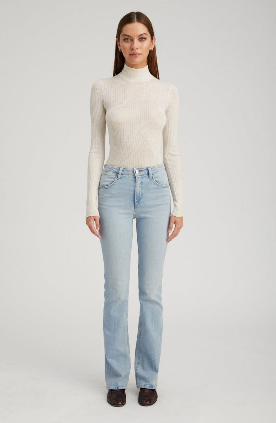 FRANÇOISE MICRO FLARE DENIM - 4