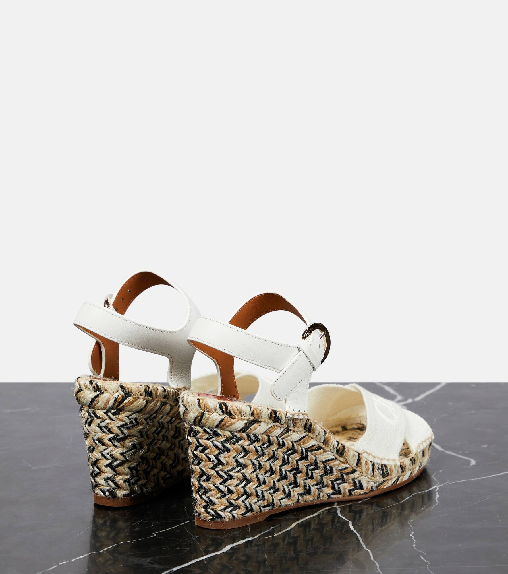 ChloÃ© Piia leather espadrille wedges