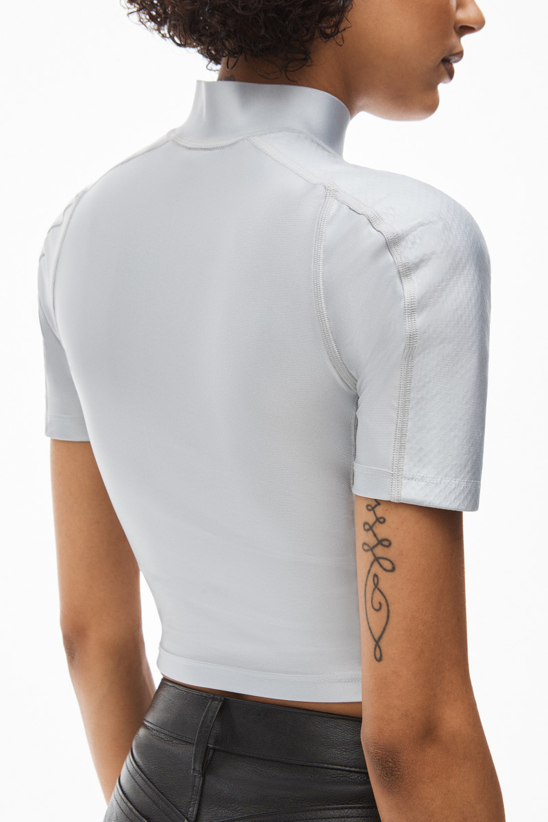 Alexander Wang ZIP RASHGUARD IN ACTIVE TAILORING outlook