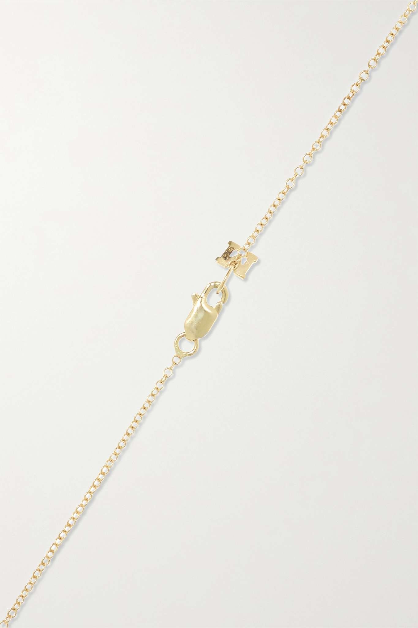 14-karat gold, pearl and diamond necklace - 3