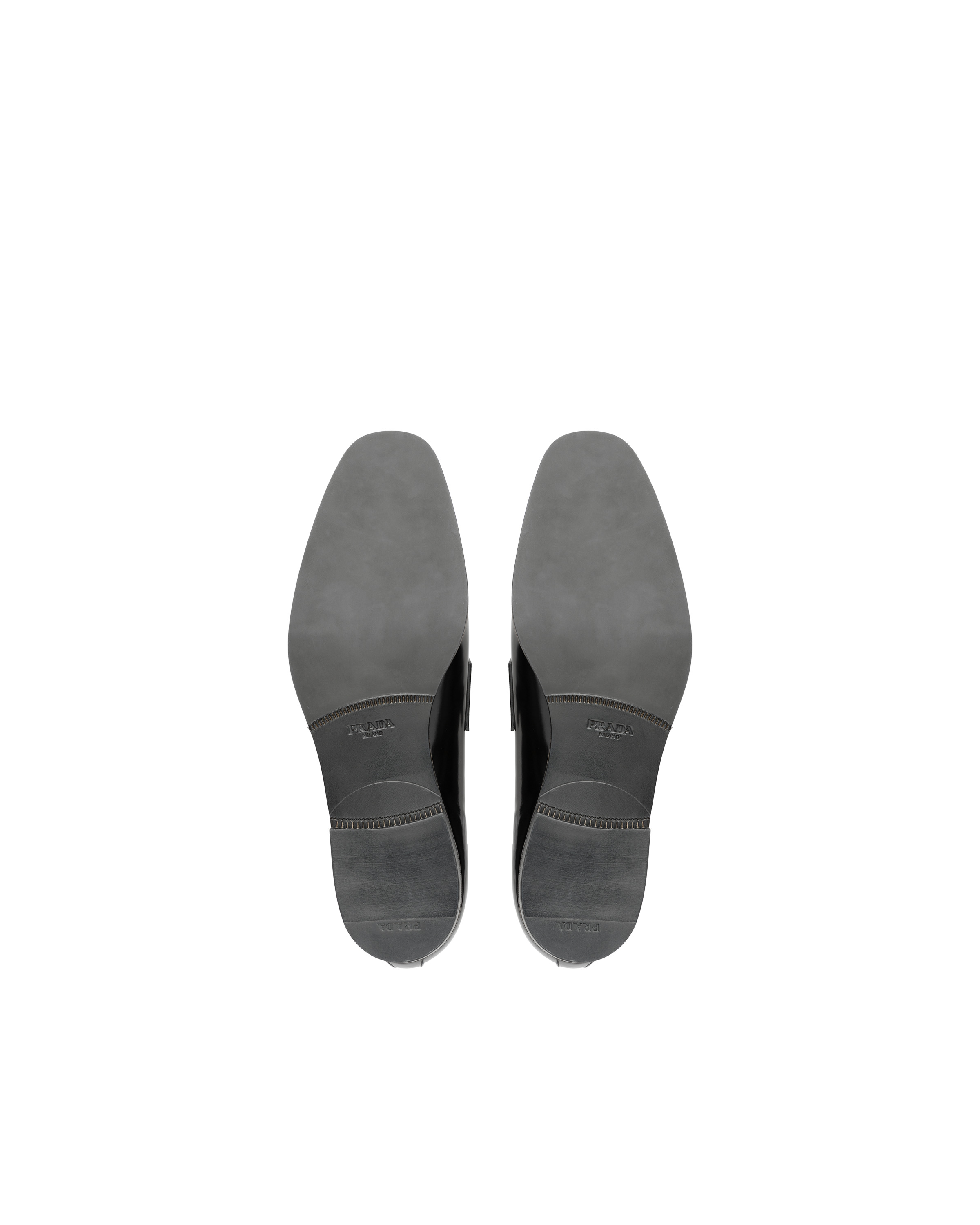Brushed leather loafers - 5