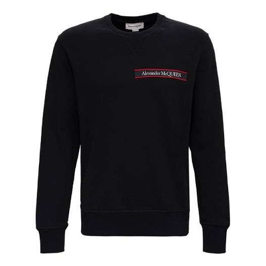 McQ Alexander McQueen Logo Round Collar Long Sleeve Male Black 642663-QRX75-0901 - 1