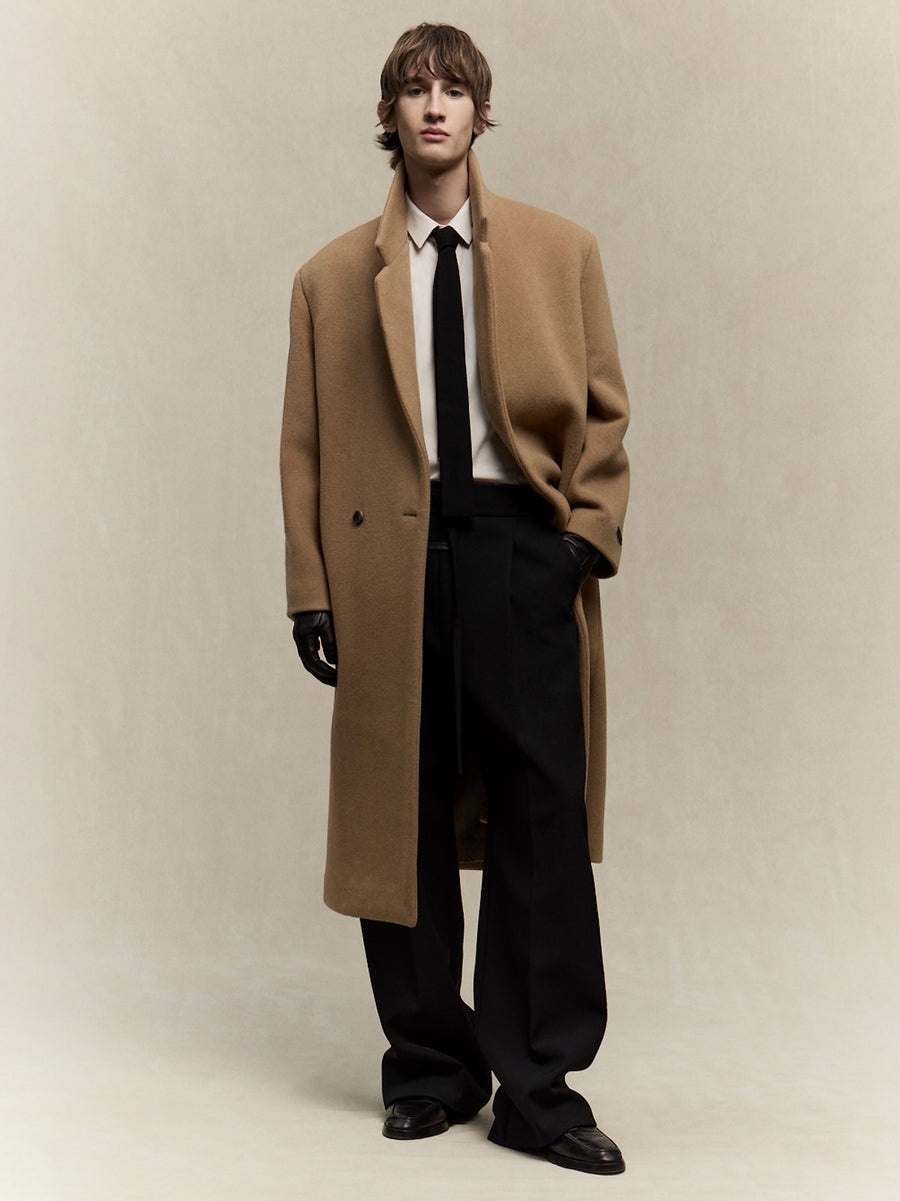 Melton Wool Overcoat - 7