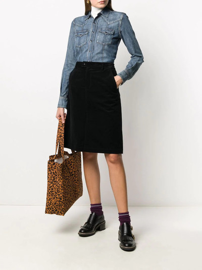 A.P.C. high-waisted midi skirt outlook