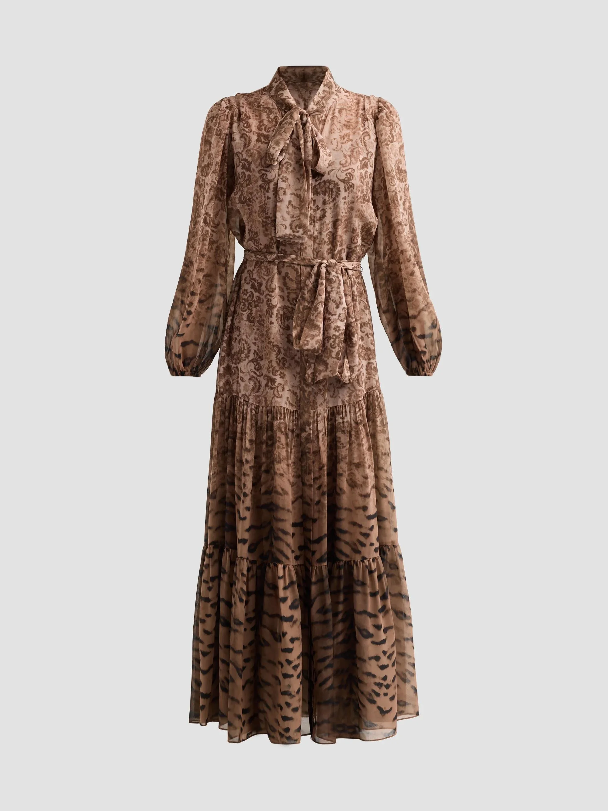 Women's Oak Printed Maxi Dress - Natural Multi - 1