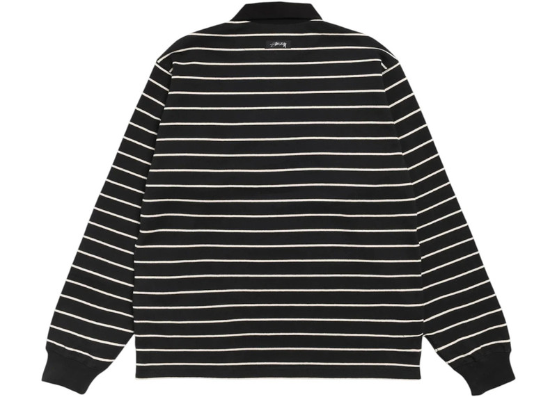 Stüssy Stussy Pin Striped Rugby Black outlook