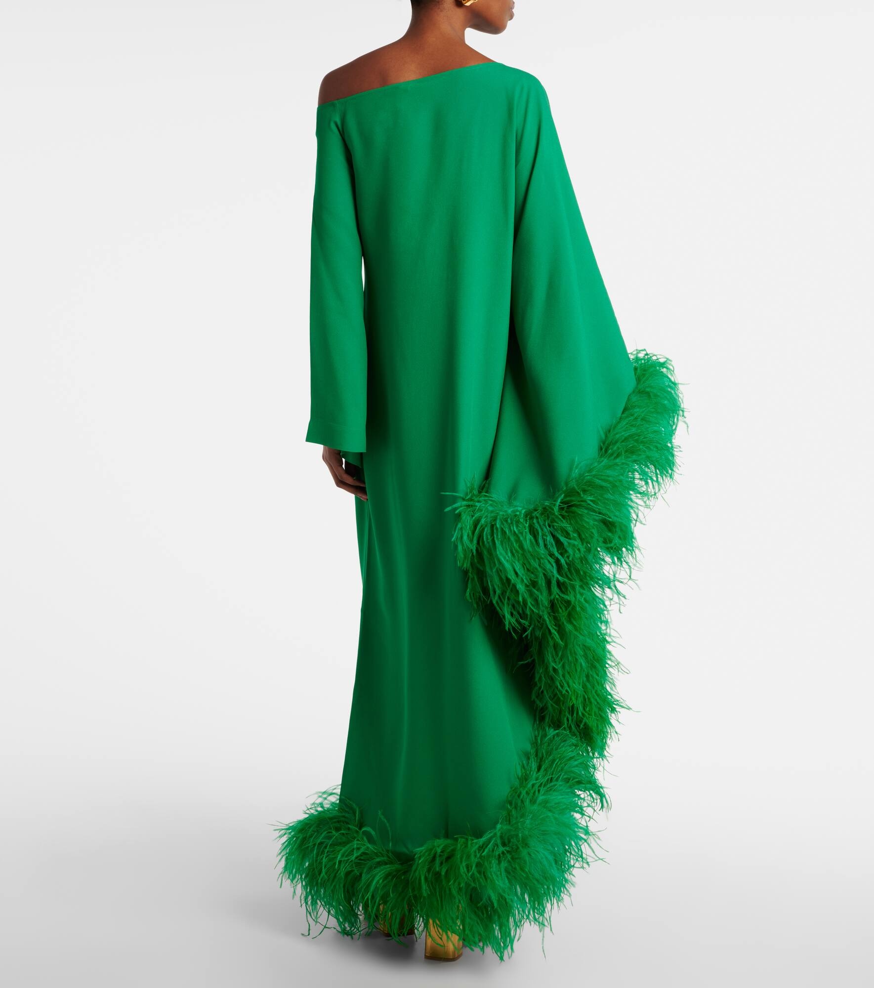 Ubud Extravaganza feather-trimmed gown - 3
