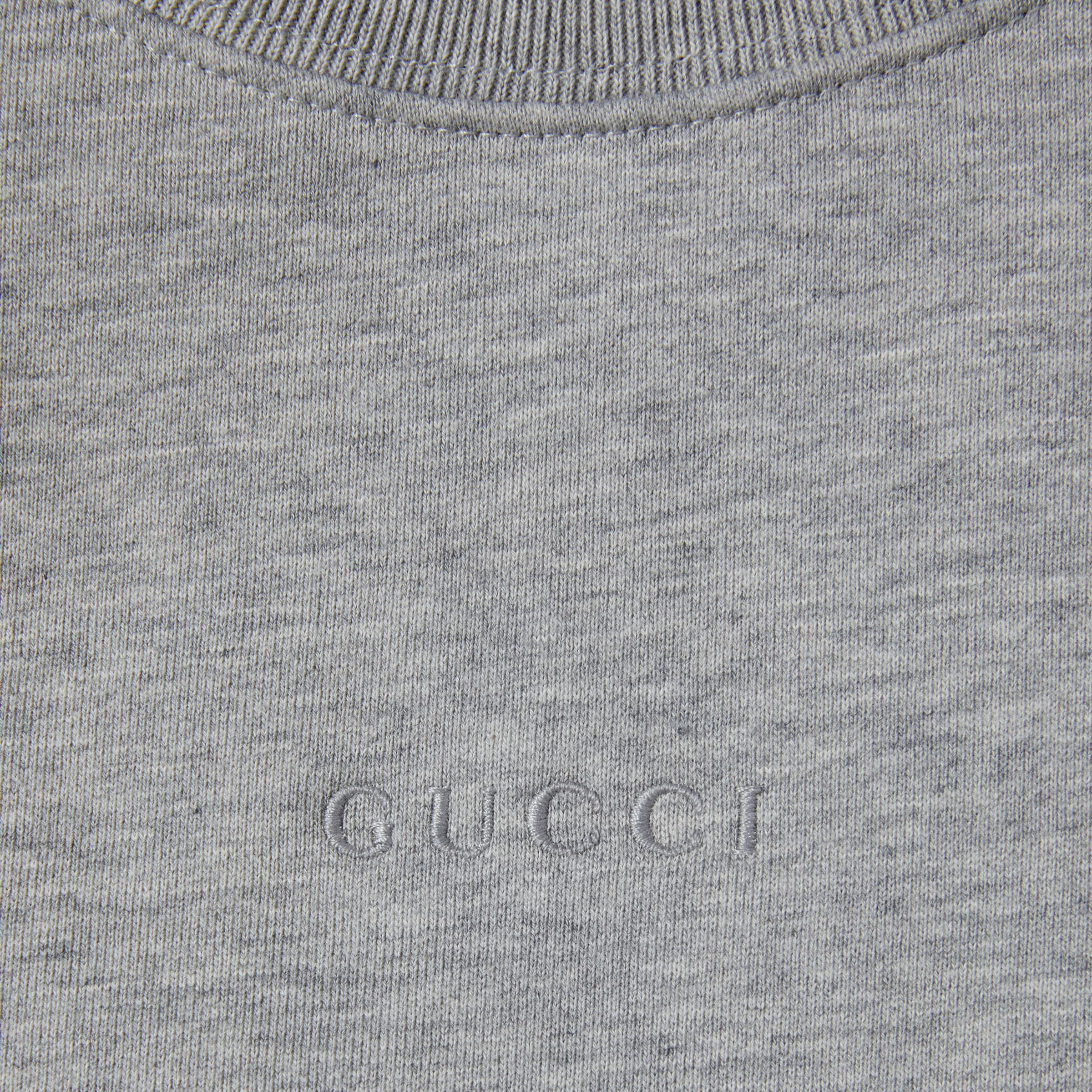 Cotton jersey sweatshirt with embroidery - 7