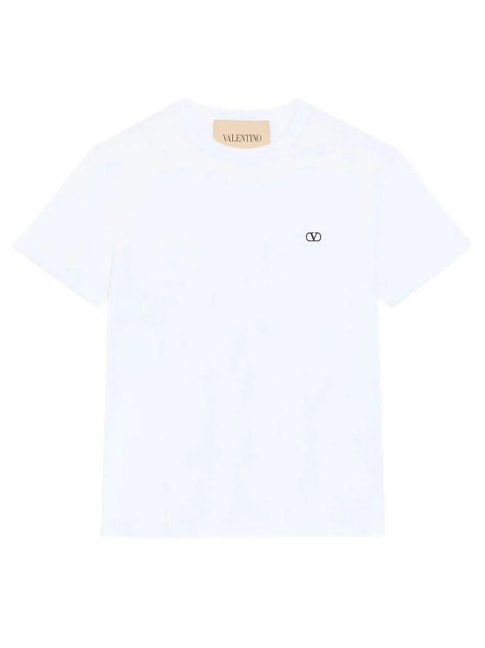 T-SHIRT VALENTINO IN COTTON WITH VLOGO EMBROIDERY - 1