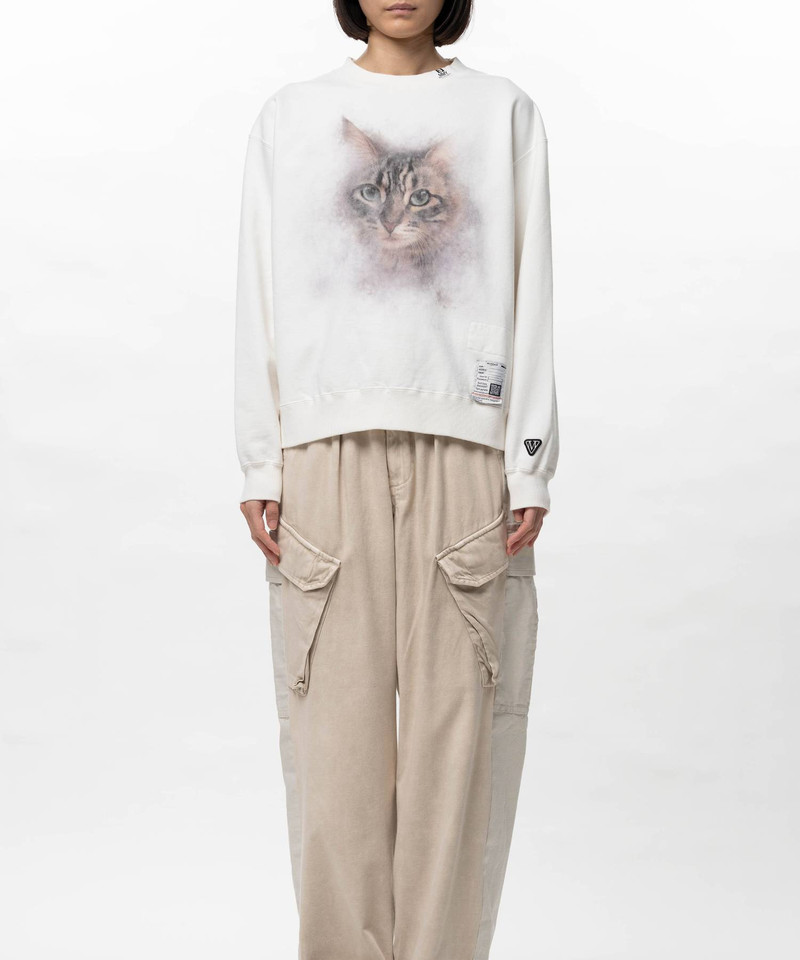 Cat Printed Sweatshirt 4