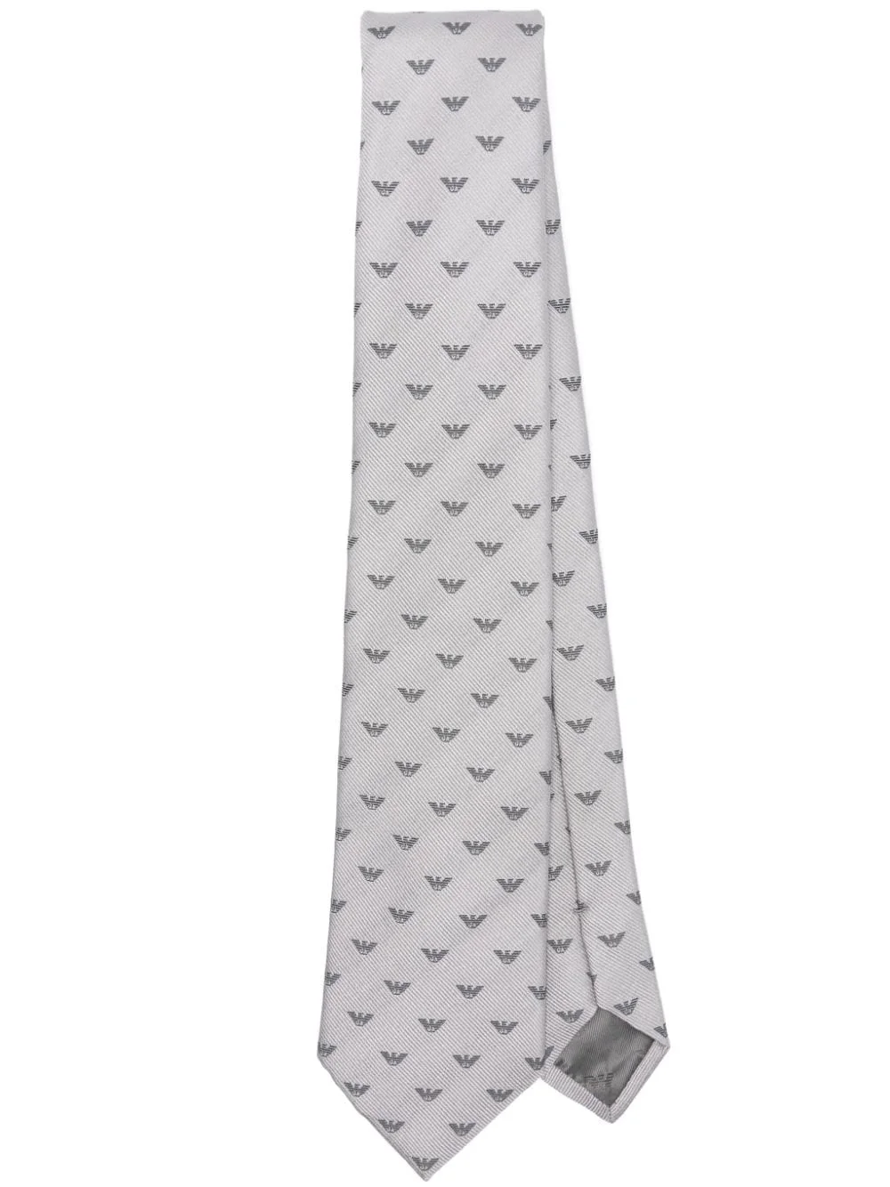 patterned-jacquard silk tie - 1
