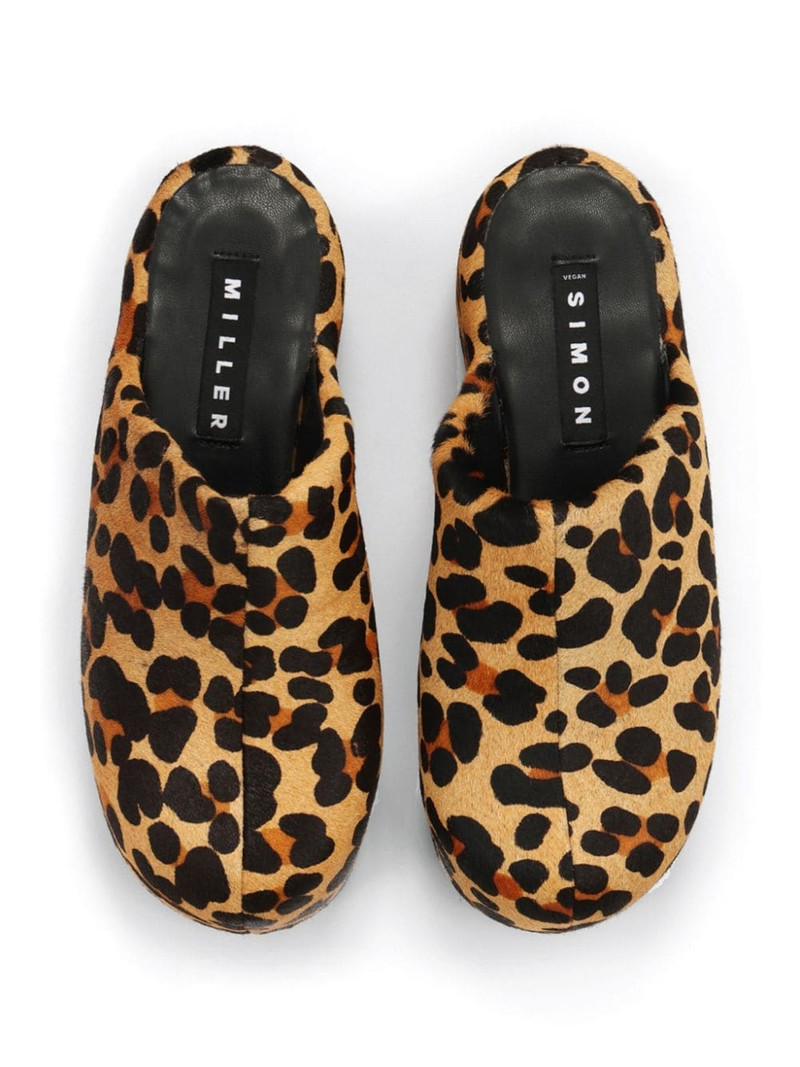 SIMONMILLER Bubble cheetah-print mules outlook