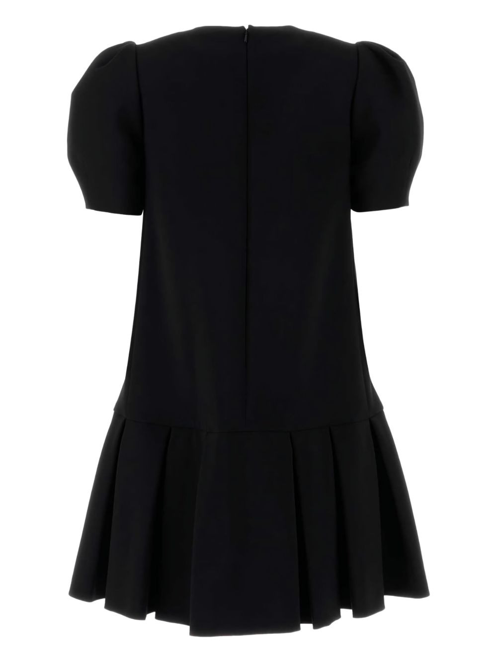 puff-sleeve pleated mini dress - 2