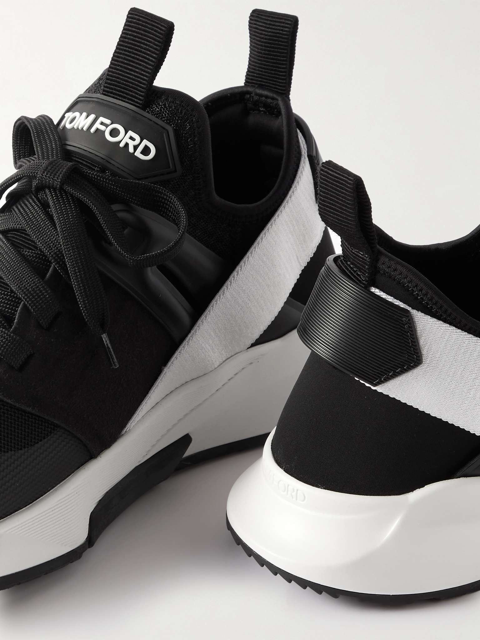 Jago Leather-Trimmed Nylon, Mesh and Suede Sneakers - 6