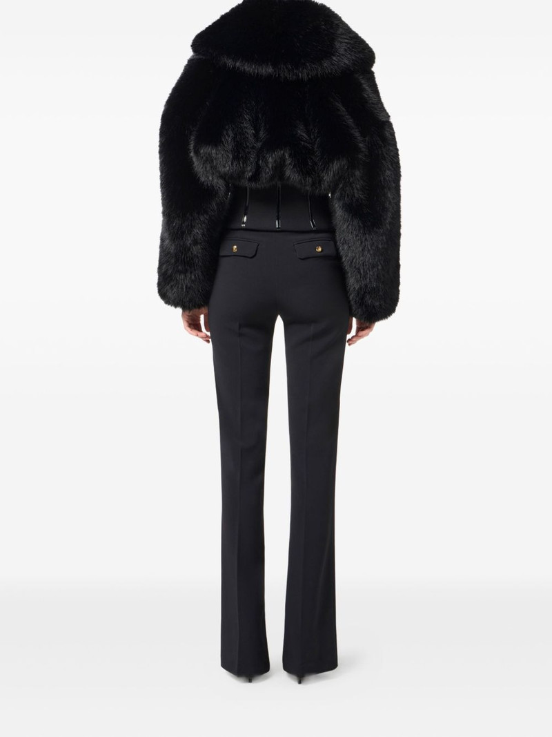crepe flared trousers 4