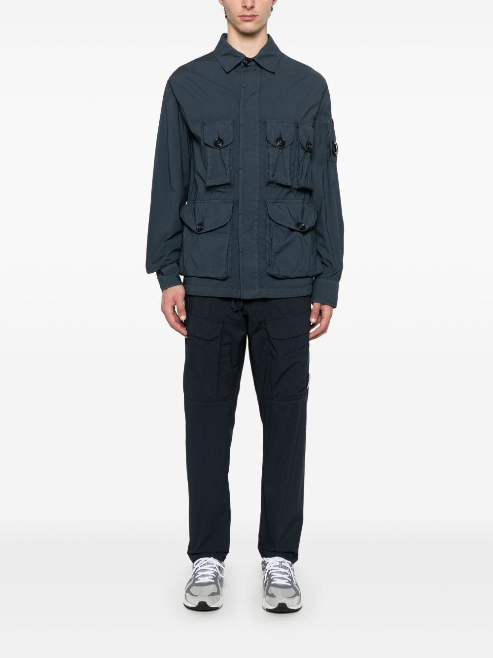 Lens-detailed overshirt - 2