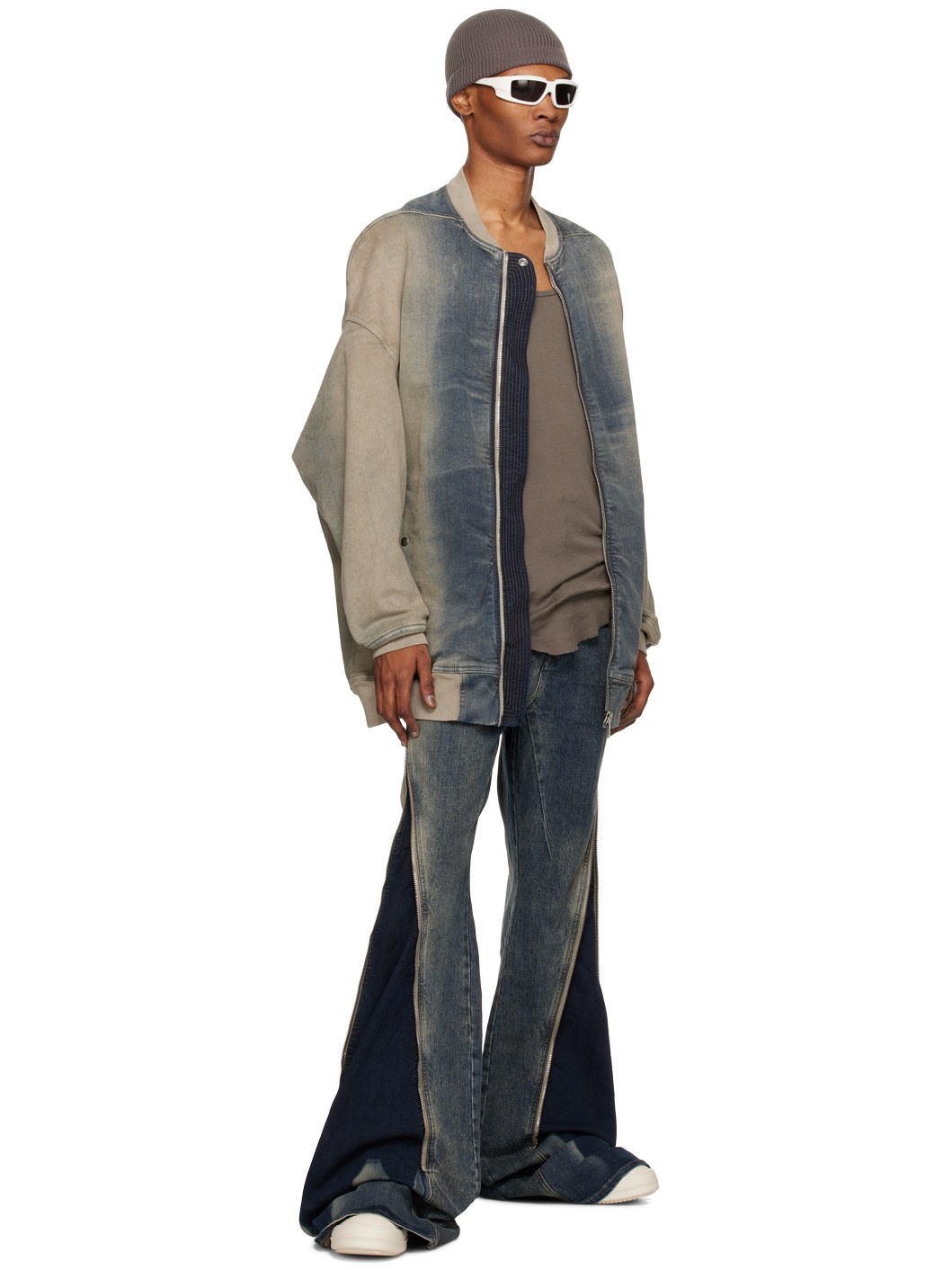 Gray Raw Edge Tank Top - 4