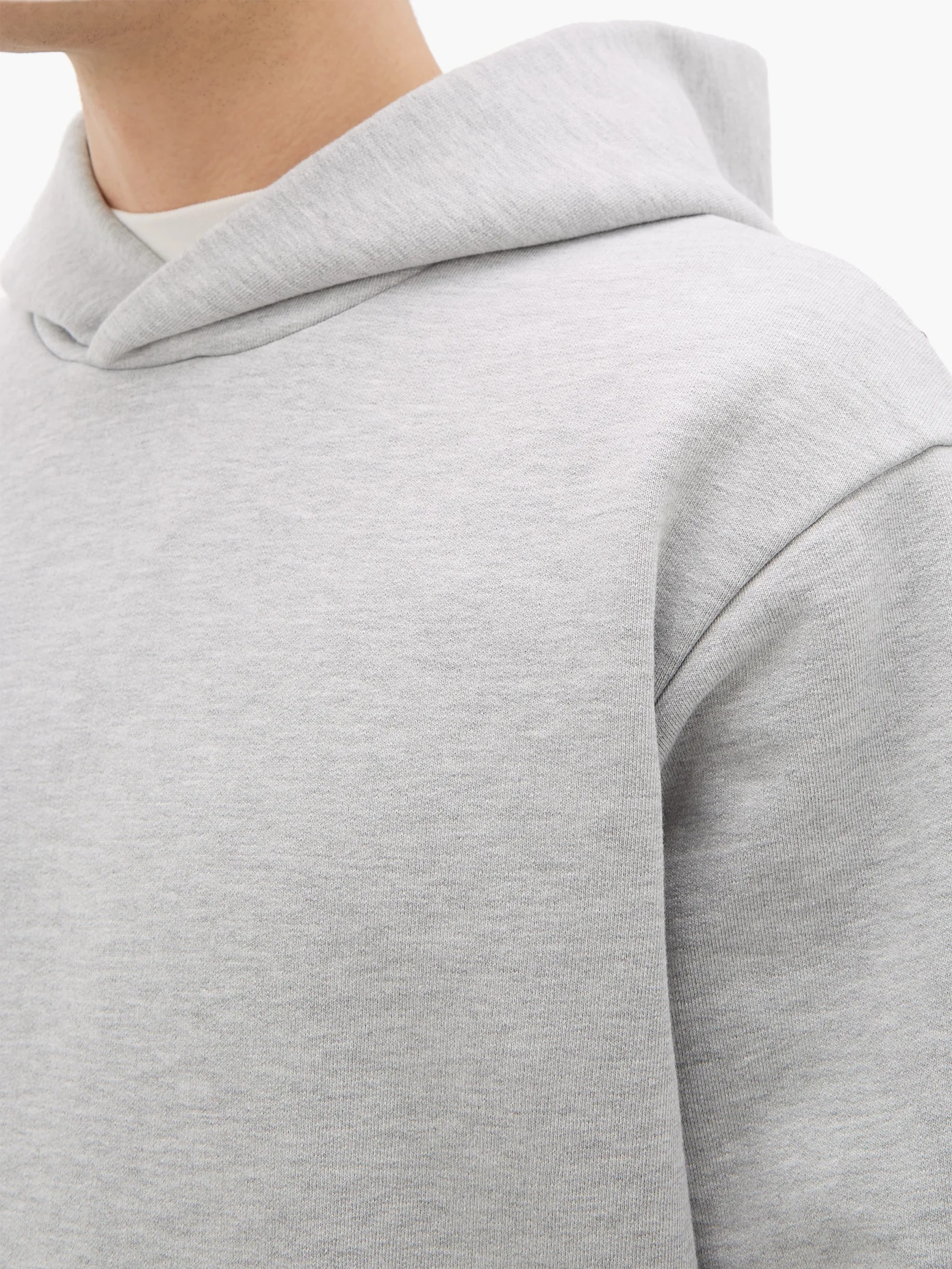 Forres logo-label cotton-blend hooded sweatshirt - 4