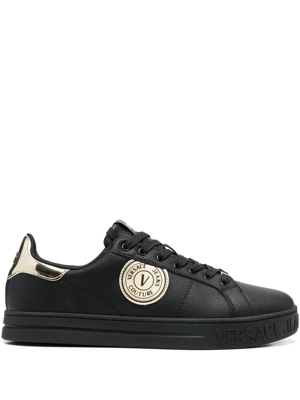 logo-patch low-top sneakers - 1