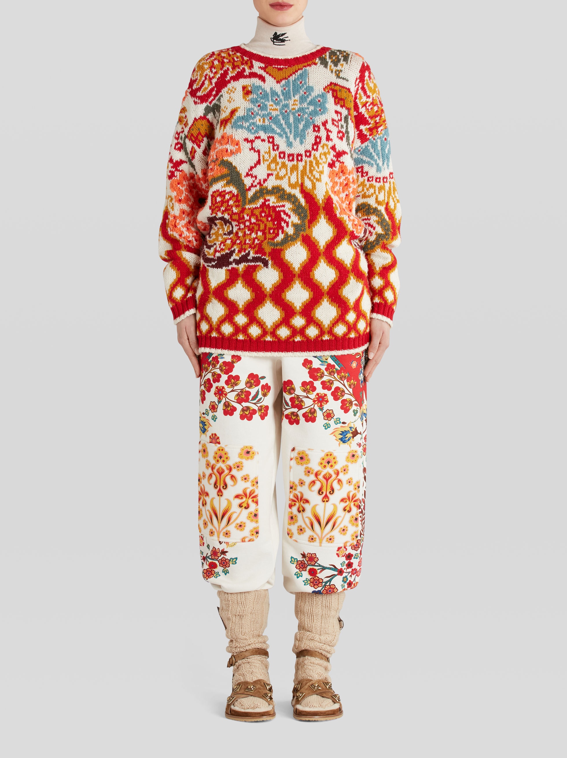 WOOL AND ALPACA JACQUARD SWEATER - 3