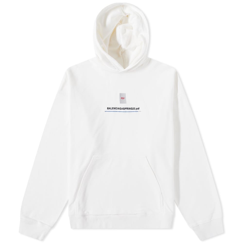 Balenciaga PDF Logo Oversized Popover Hoody - 1