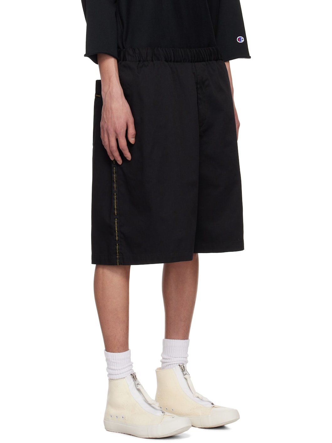Black UP1E4503 Shorts - 2