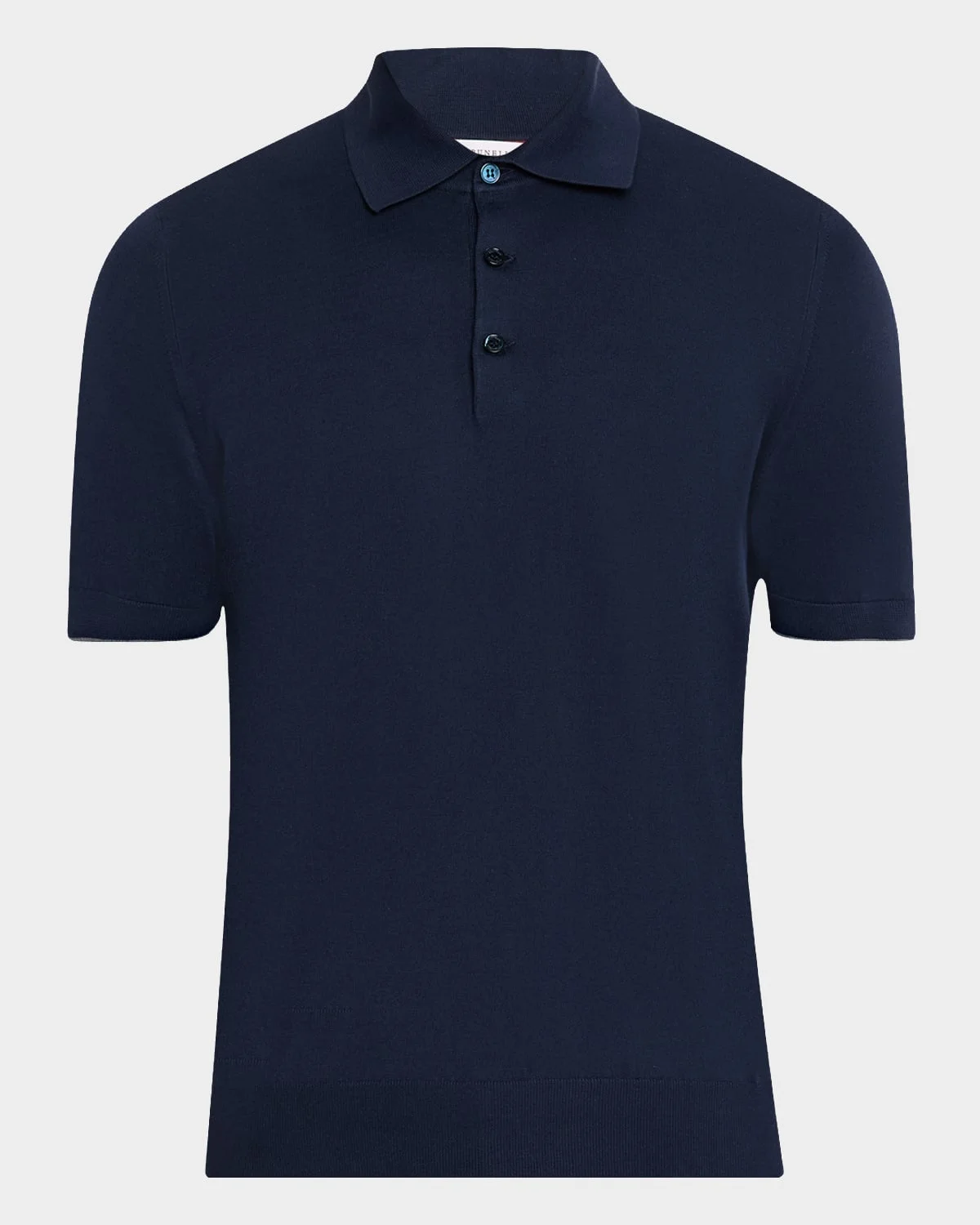 Men's Cotton Knit Polo Shirt - 1