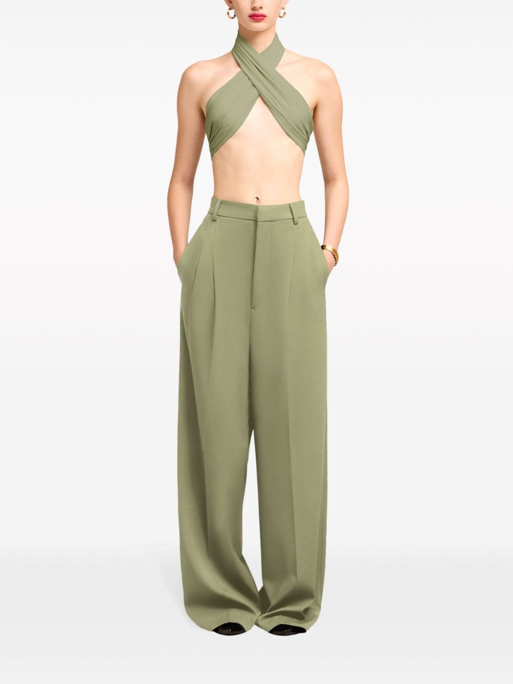 silk wrap top - 2