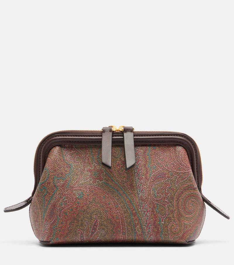 Arnica paisley canvas jacquard clutch 1