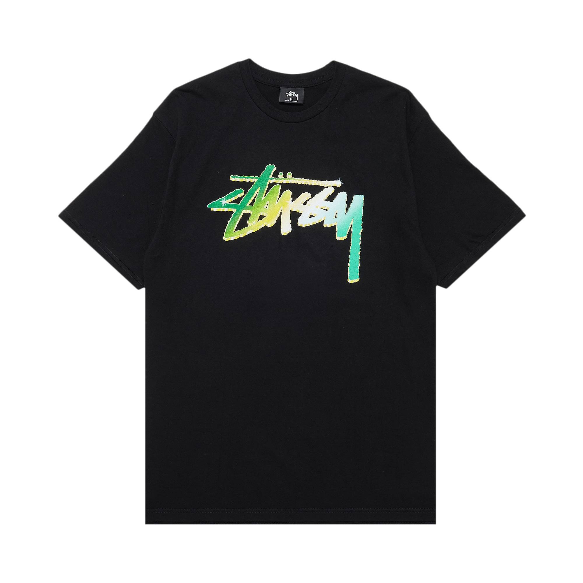 Stussy Chrome Stock Tee 'Black' - 1