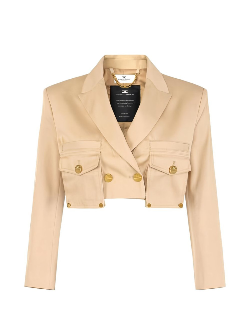 cargo-pocket double-breasted jacket 1