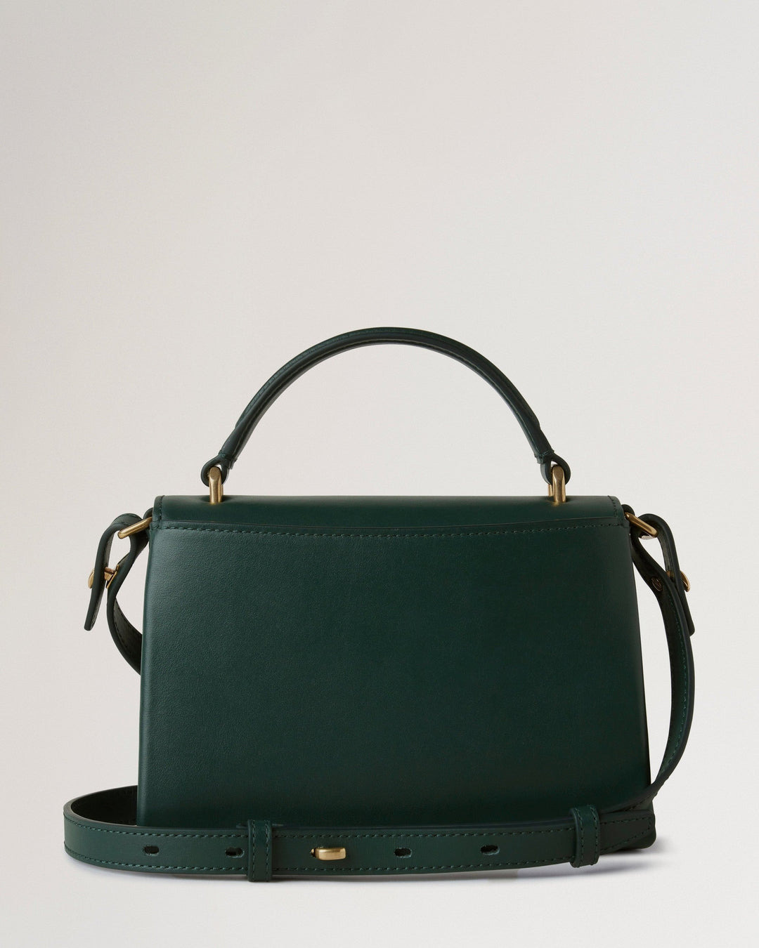 Small Lana Top Handle Mulberry Green High Gloss Leather - 2