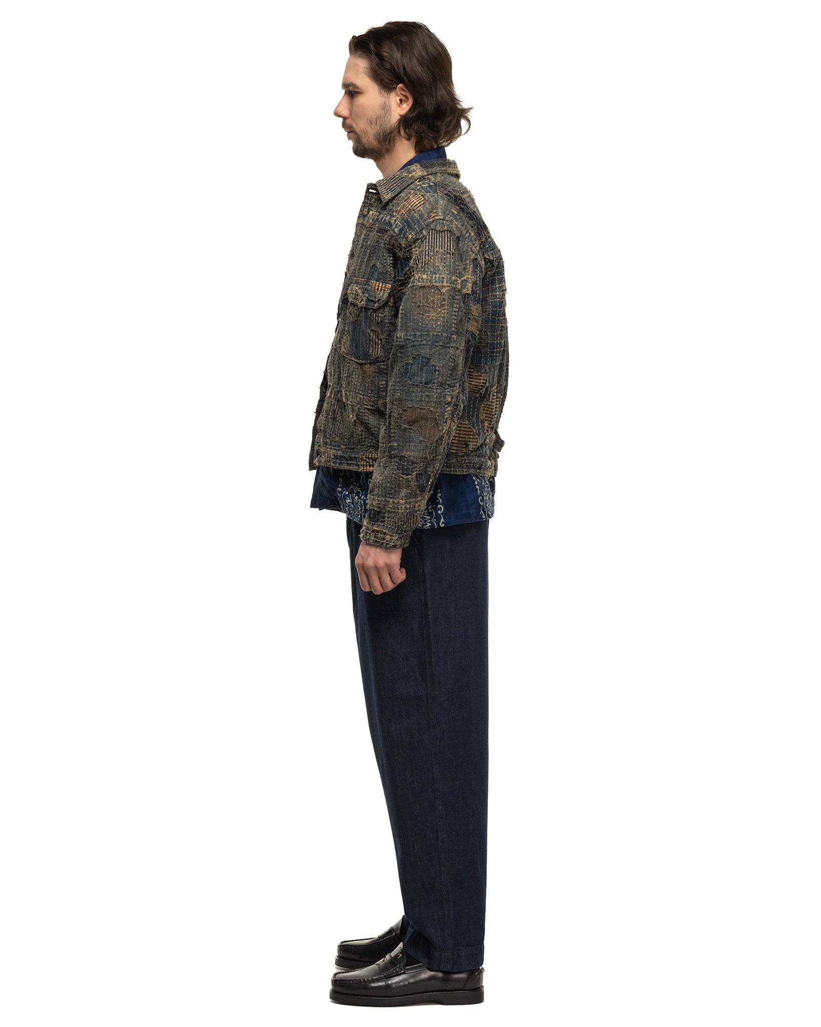 11.5oz Denim High Waisted NIME Pants (OW) Indigo - 3