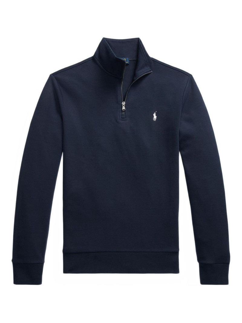 quarter-zip embroidered sweatshirt 1
