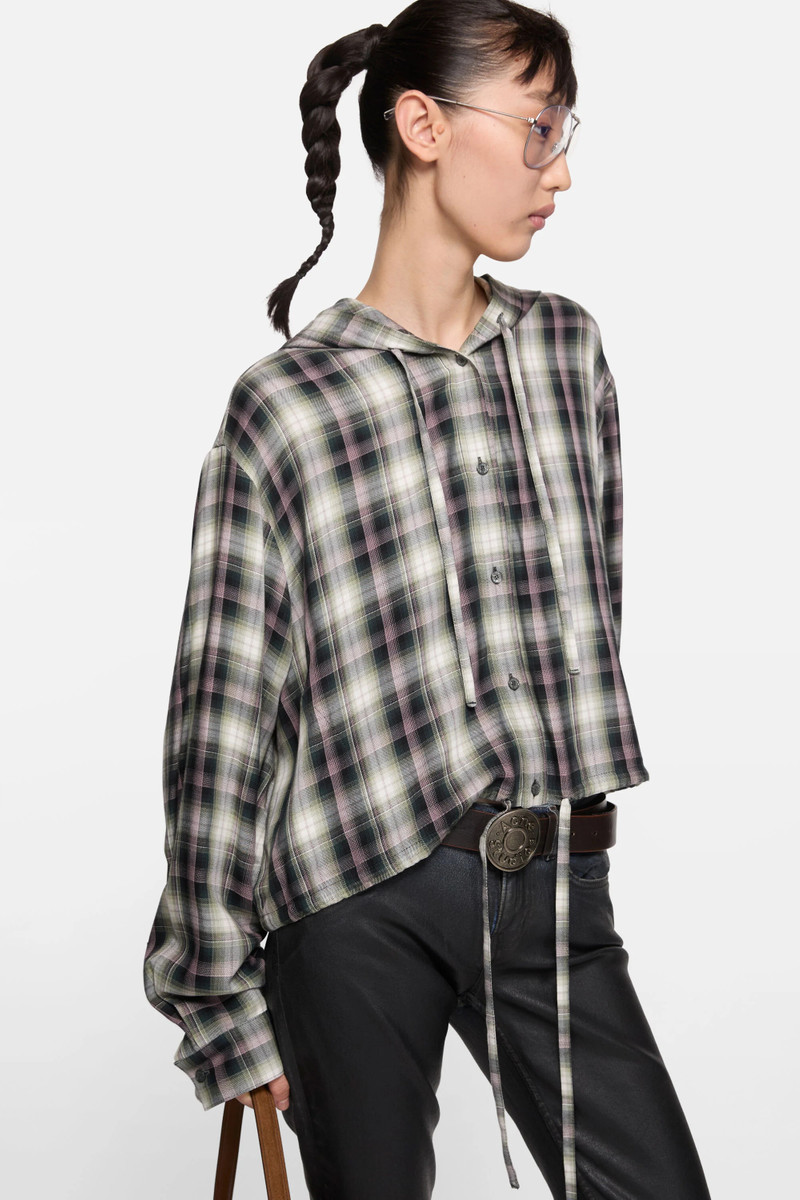 Hooded overshirt - Black/green 3