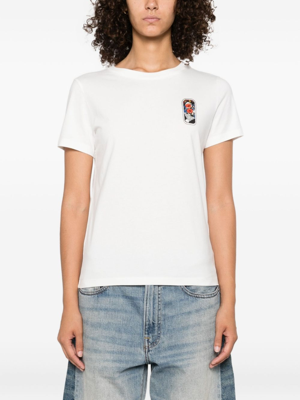 graphic-print cotton top - 3