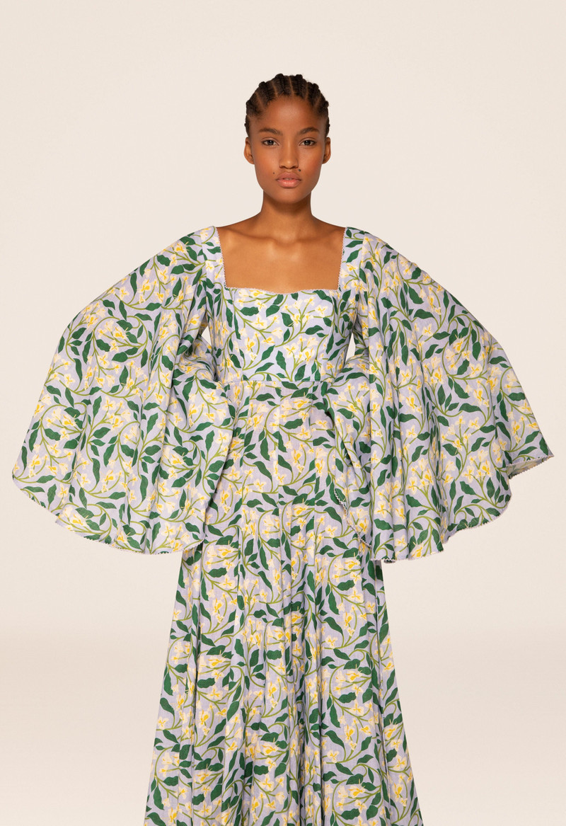 Cumbia Dos Gardenia Celeste Maxi Dress 5