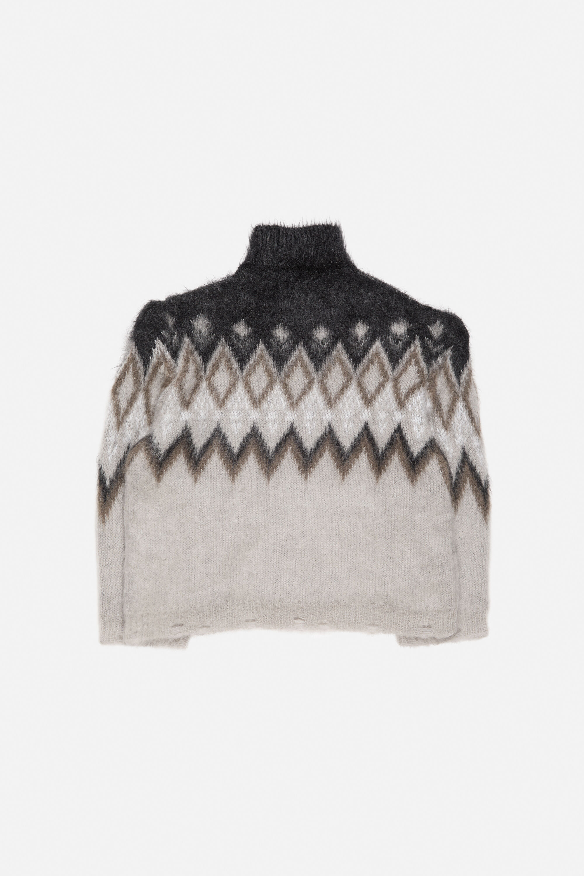 Padded wool knit - Multi grey - 7