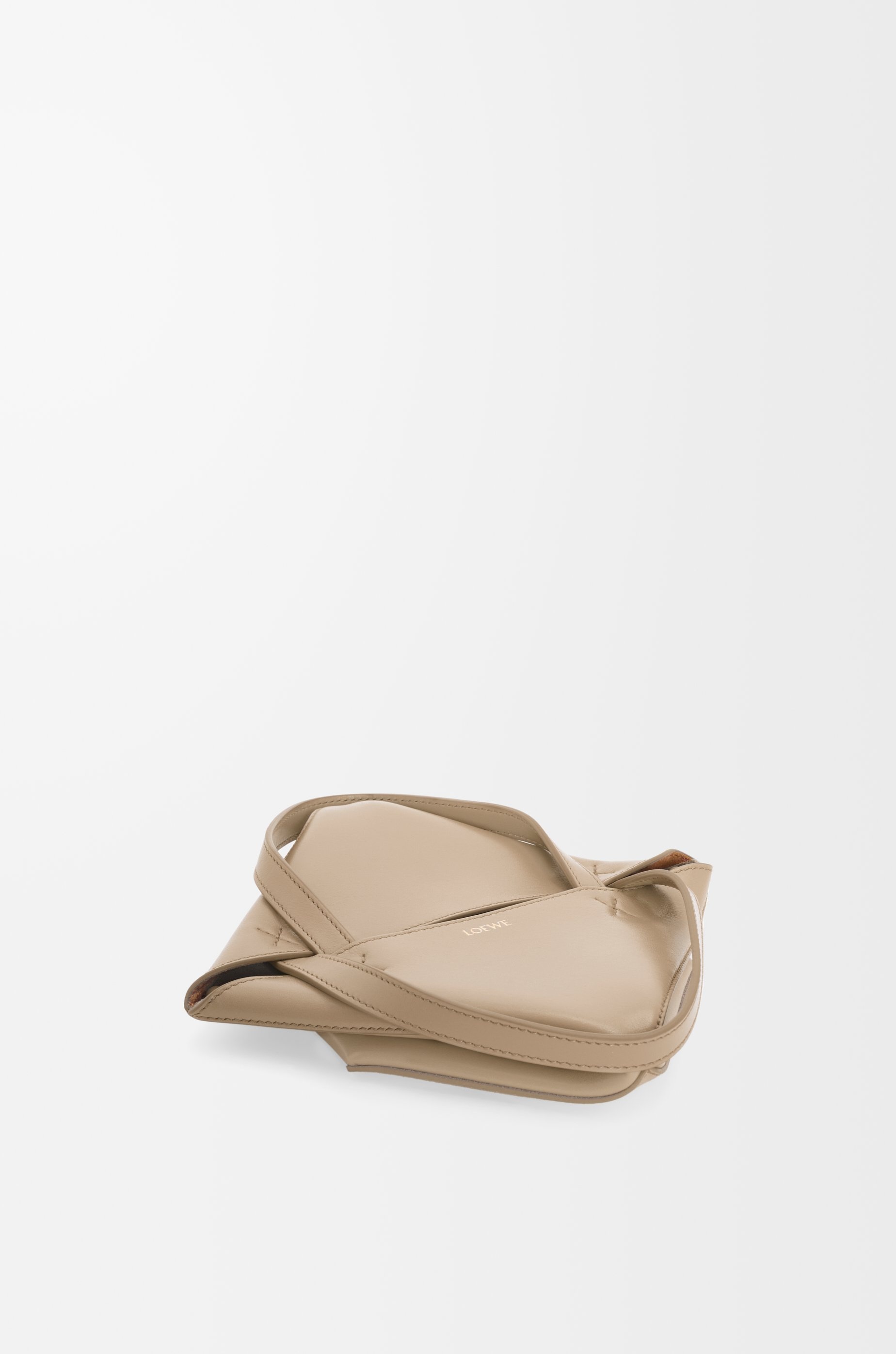 Mini Puzzle Fold tote in shiny calfskin - 6