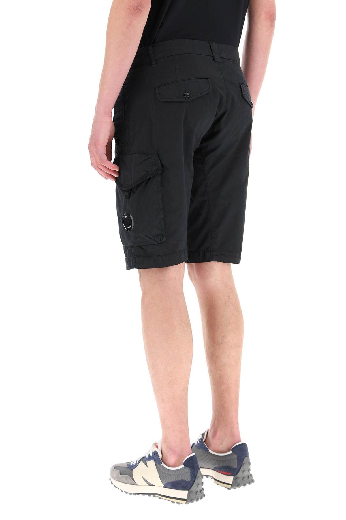 STRETCH SATEEN CARGO SHORTS - 4