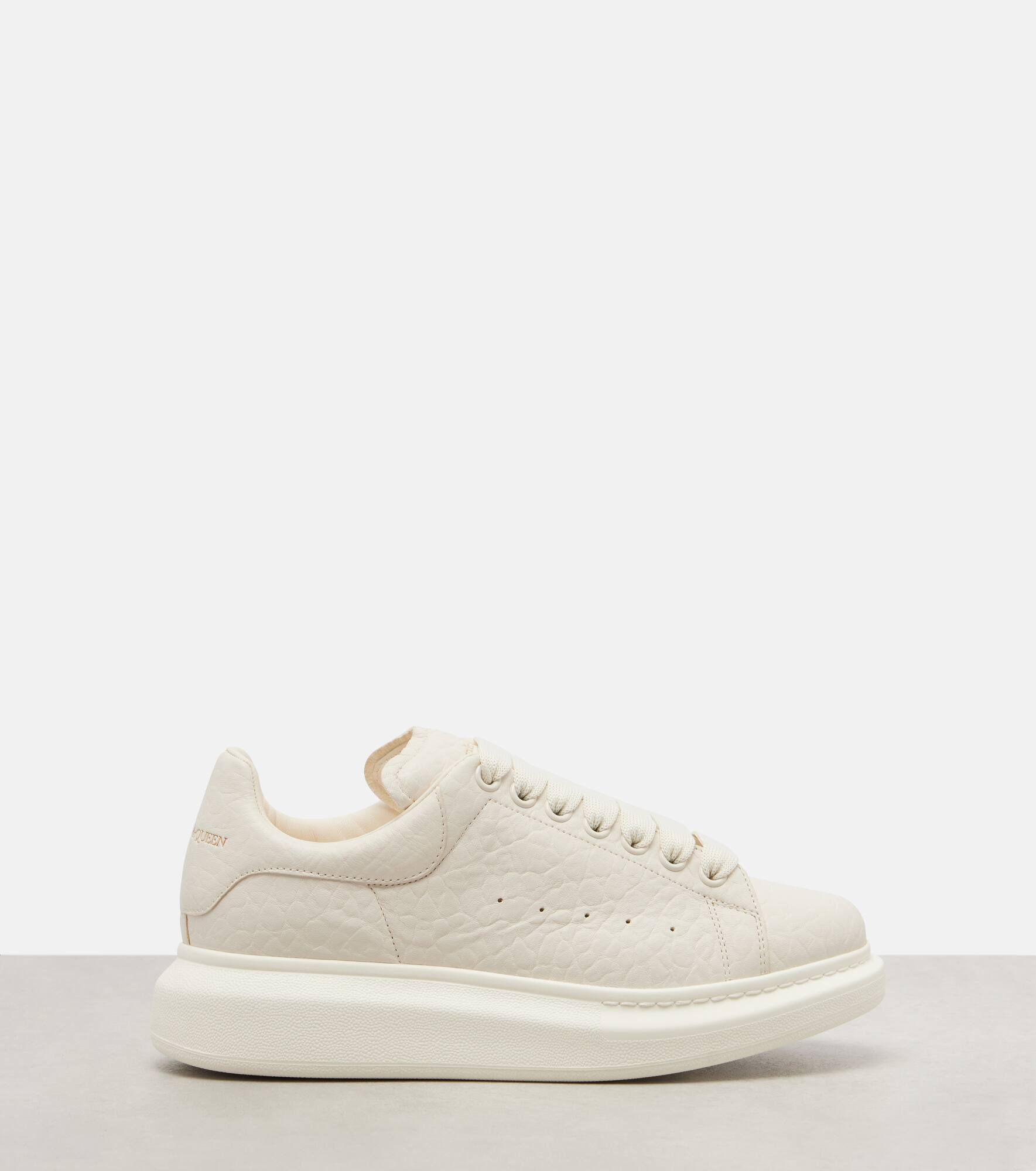 Oversized leather sneakers - 4