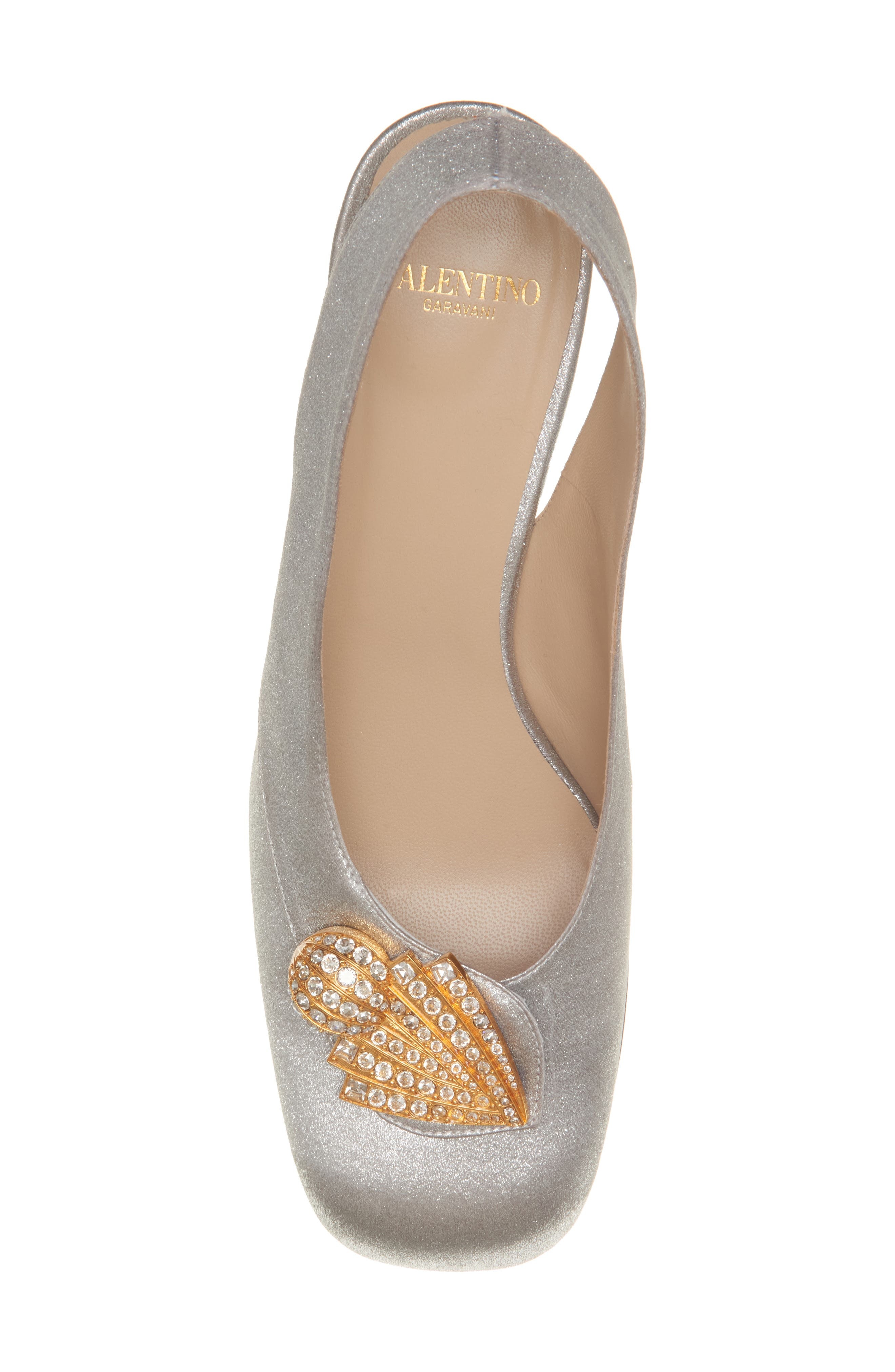 Valentino Garavani Adamantine Slingback Pump in Silver at Nordstrom - 5