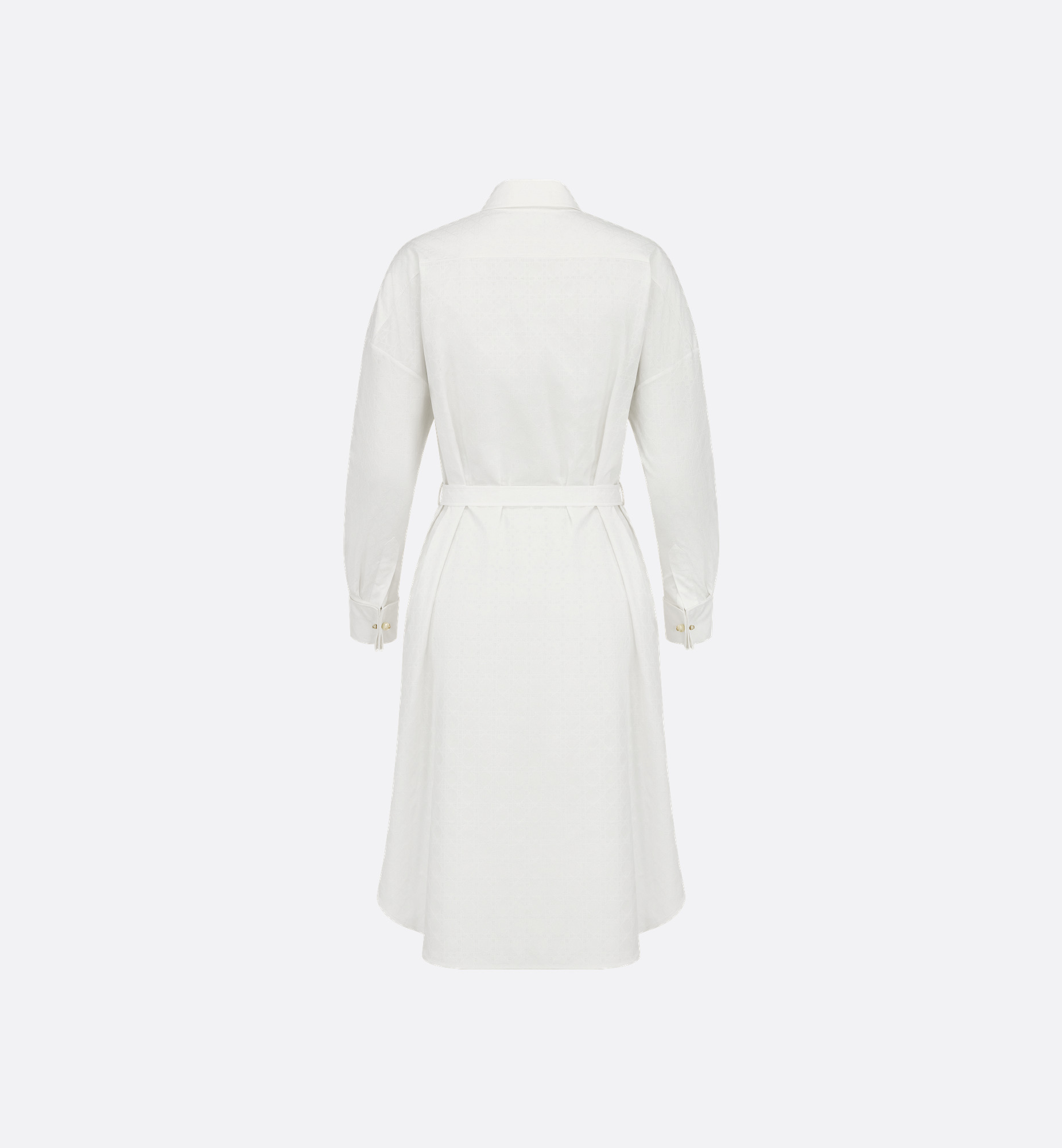 Belted Macrocannage Shirtdress - 2