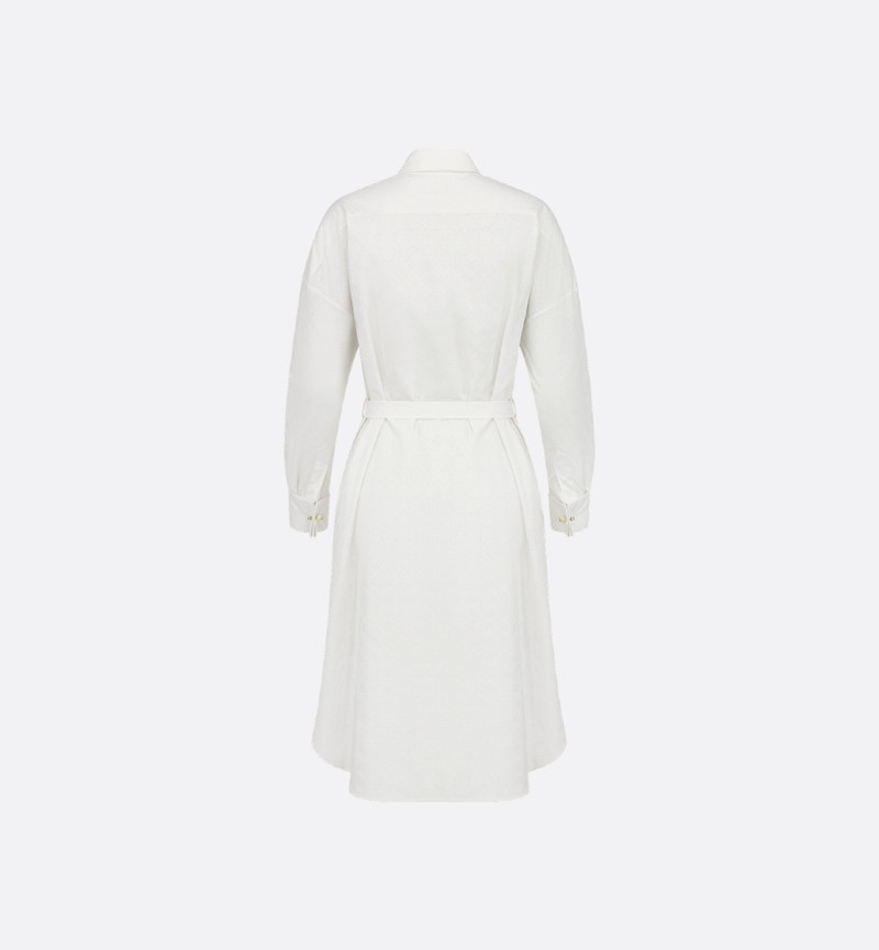 Dior Belted Macrocannage Shirtdress outlook