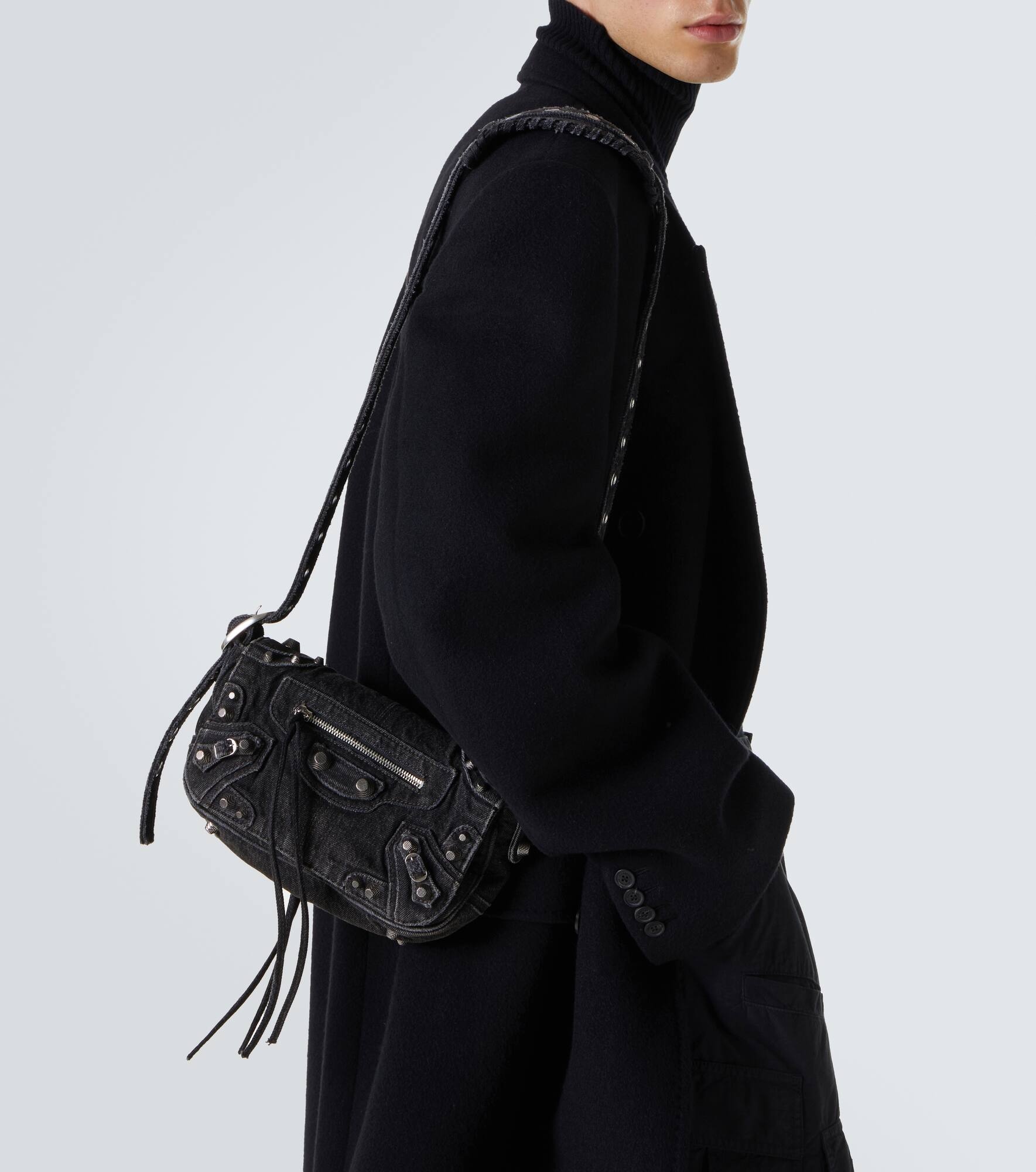Le Cagole XS denim shoulder bag - 2