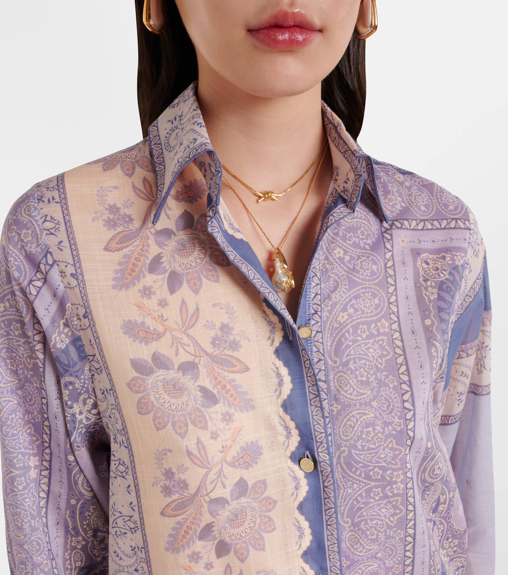 Lucky printed cotton shirt - 4