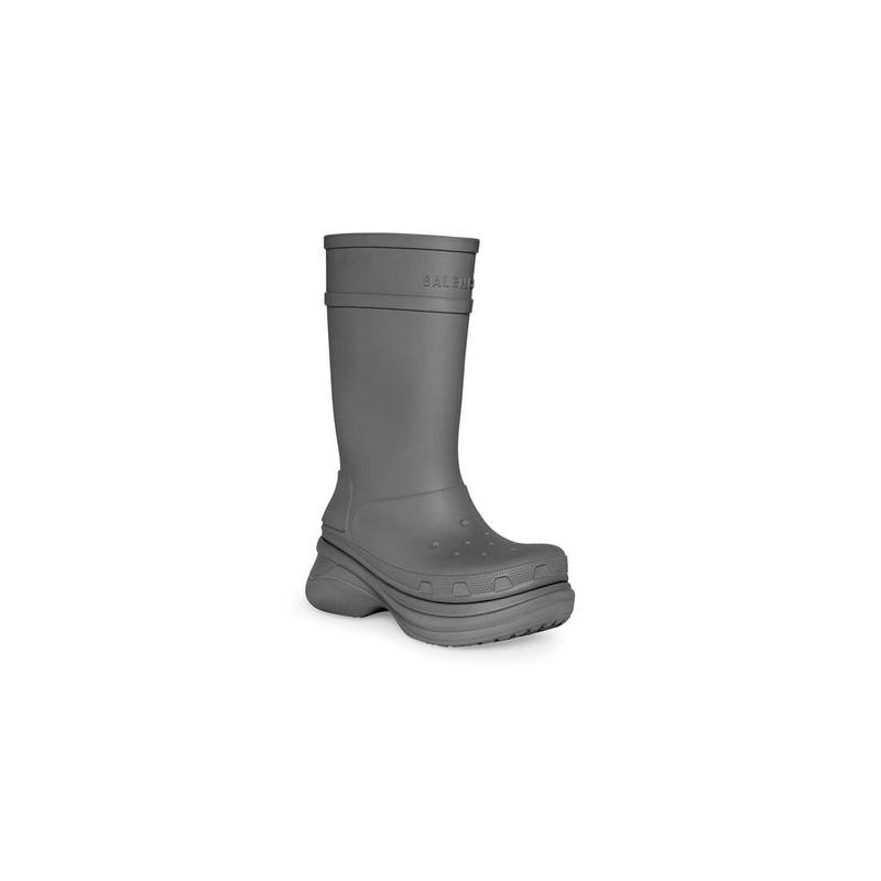 BALENCIAGA Men's Crocs™ Boot in Grey outlook