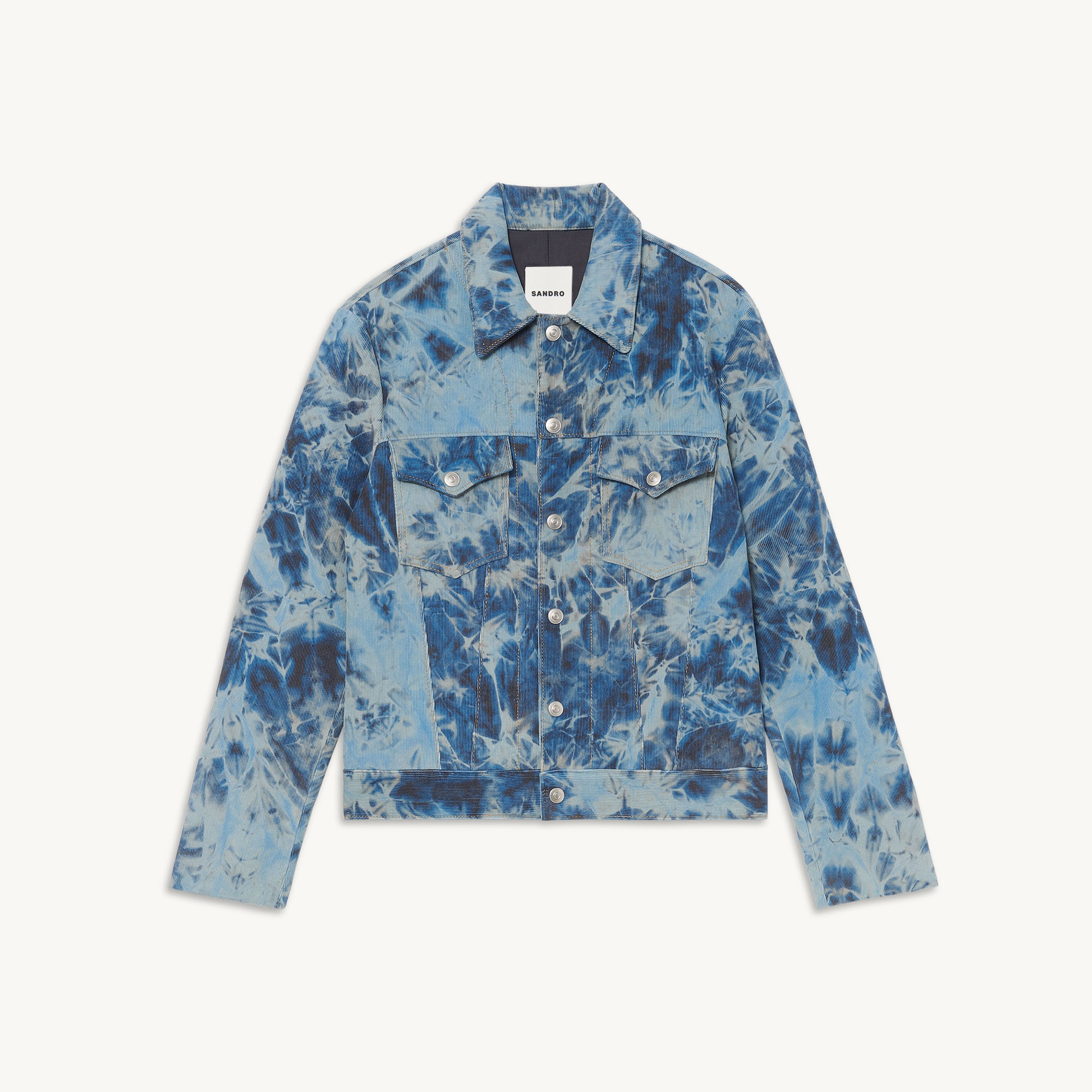 Tie-dye velvet jacket - 1
